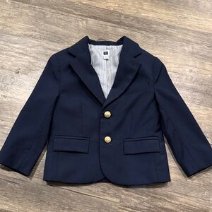 Like New, Janie and Jack Classic Navy Blazer with Gold buttons